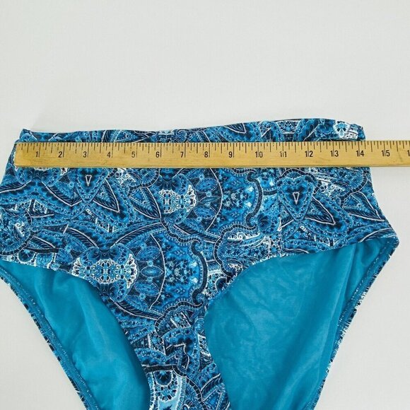 - Sea Level Bikini Bottoms Womens Size 14 Blue High Waisted New - Picture 8 of 8